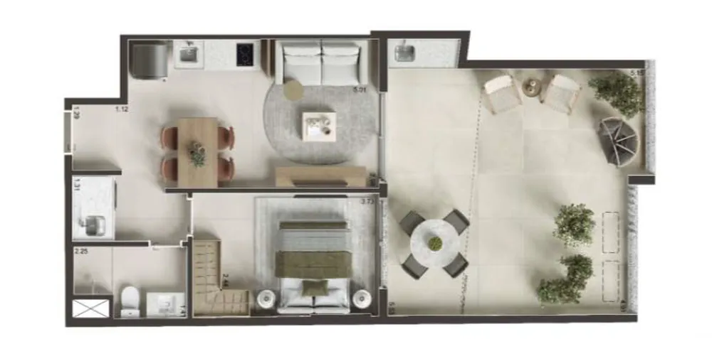 Apartamento, 1 quarto, 41 m² - Foto 8