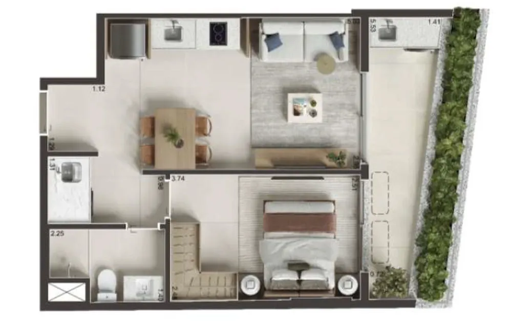Apartamento, 1 quarto, 41 m² - Foto 28
