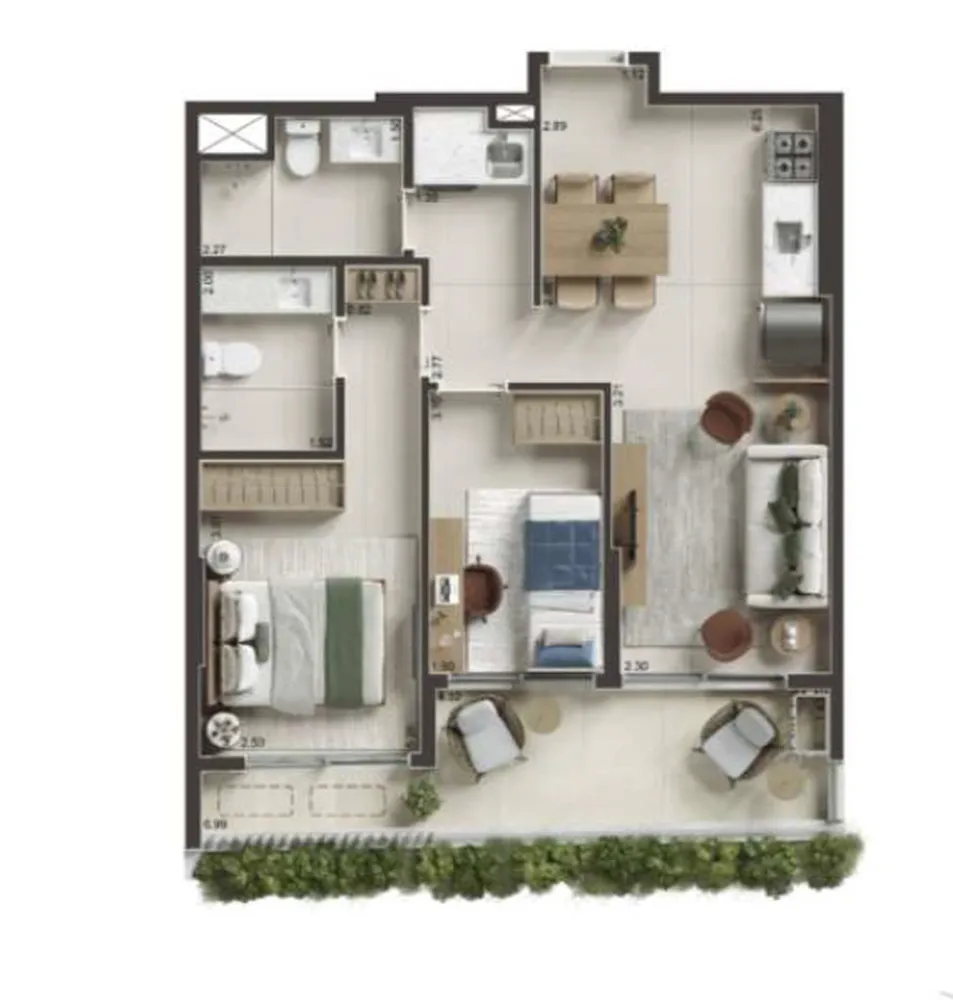 Apartamento, 1 quarto, 41 m² - Foto 35