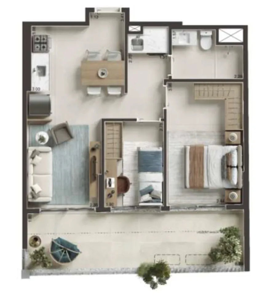 Apartamento, 1 quarto, 41 m² - Foto 6
