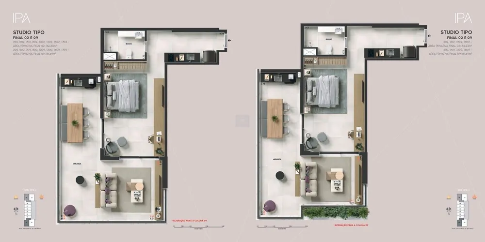 Apartamento, 1 quarto, 47 m² - Foto 42