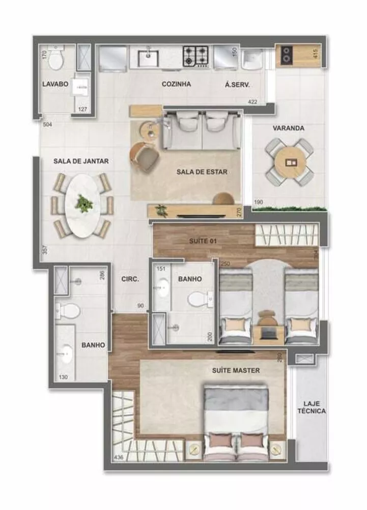 Apartamento, 2 quartos, 74 m² - Foto 67