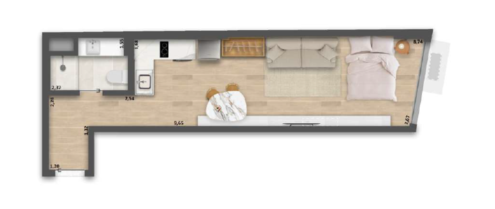 Cobertura, 1 quarto, 62 m² - Foto 16