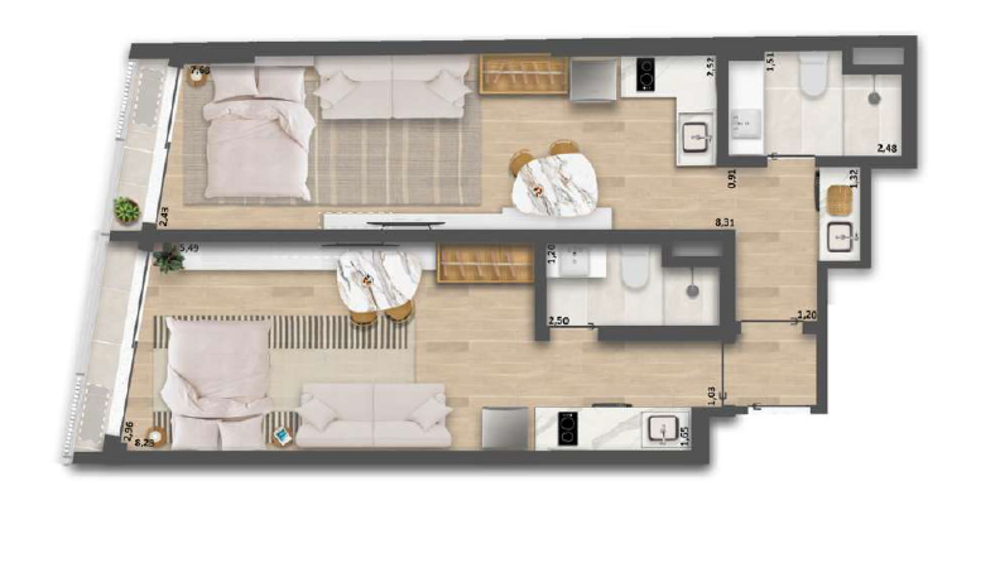 Cobertura, 1 quarto, 62 m² - Foto 25
