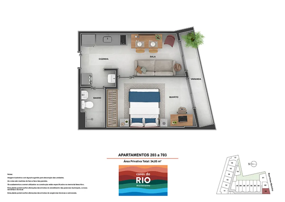 Apartamento, 1 quarto, 34 m² - Foto 59