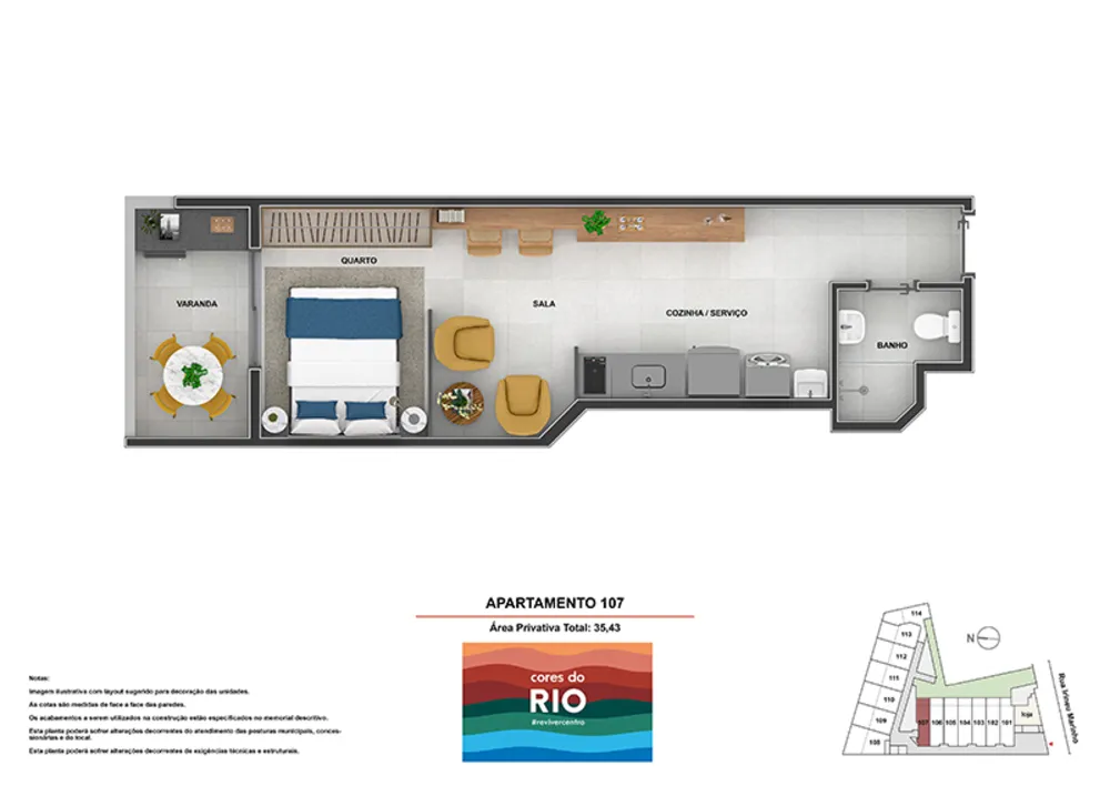 Apartamento, 1 quarto, 34 m² - Foto 64
