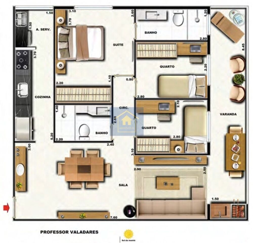 Cobertura à venda com 3 quartos, 160m² - Foto 9