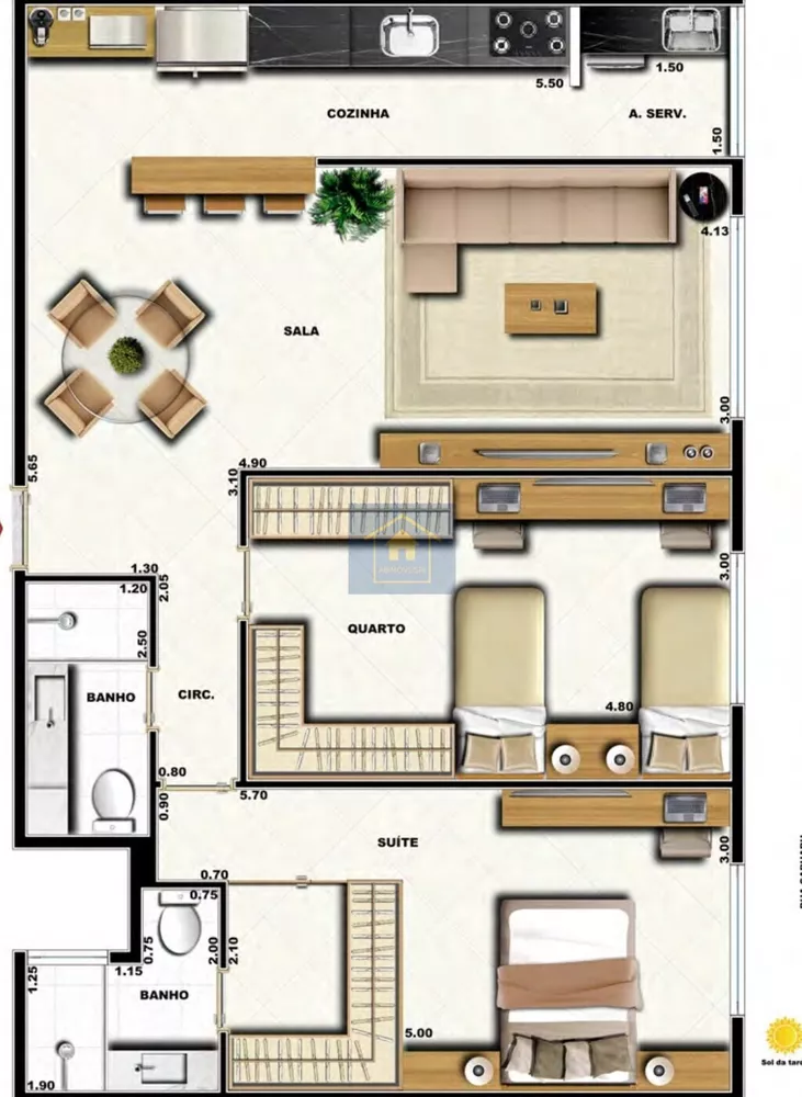 Cobertura, 3 quartos, 160 m² - Foto 24
