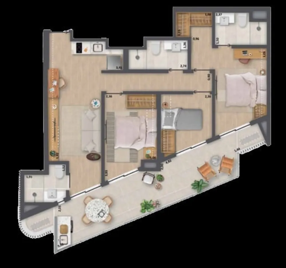 Apartamento, 3 quartos, 92 m² - Foto 19