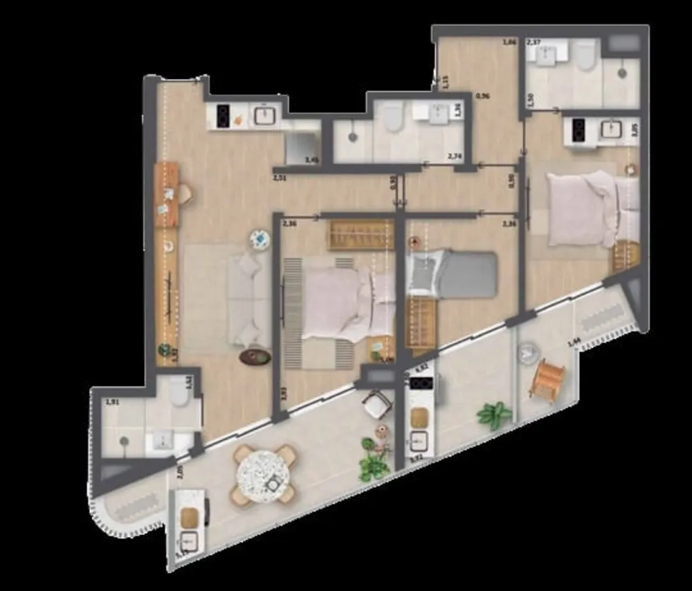 Apartamento, 3 quartos, 92 m² - Foto 9