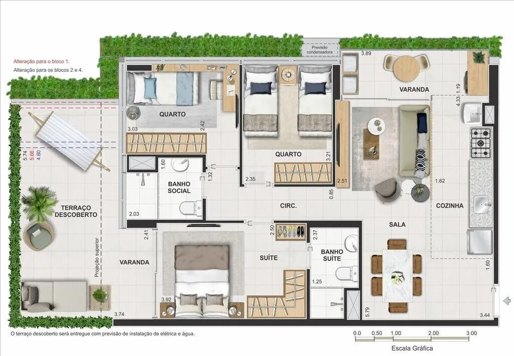 Apartamento, 3 quartos, 74 m² - Foto 88