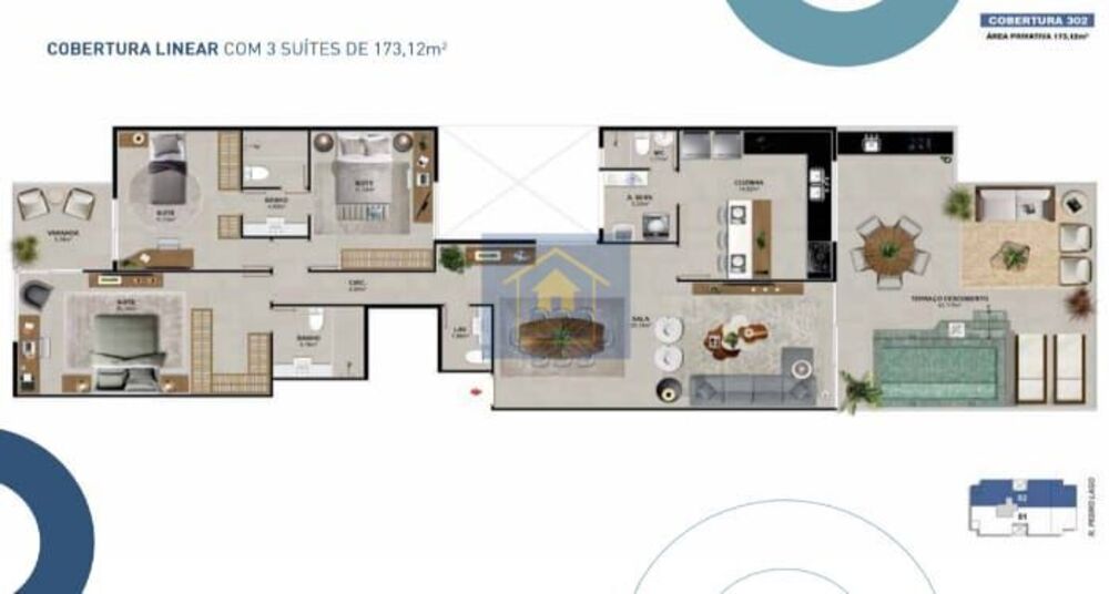 Apartamento à venda com 3 quartos, 120m² - Foto 6