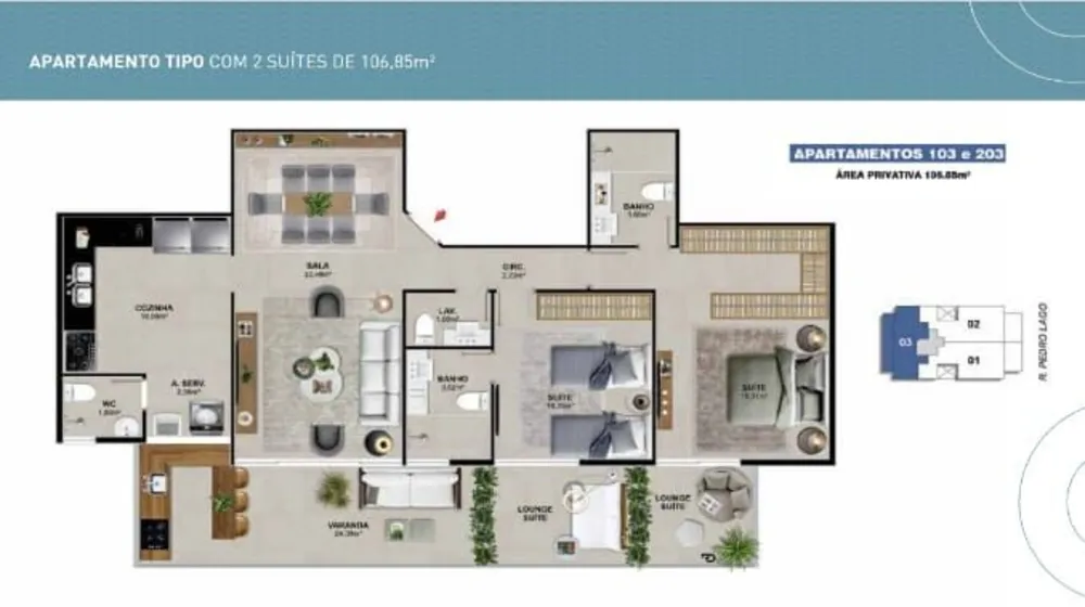 Apartamento, 3 quartos, 120 m² - Foto 6