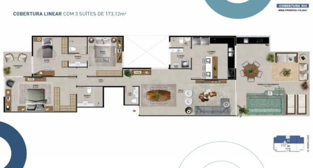 Apartamento, 3 quartos, 120 m² - Foto 14