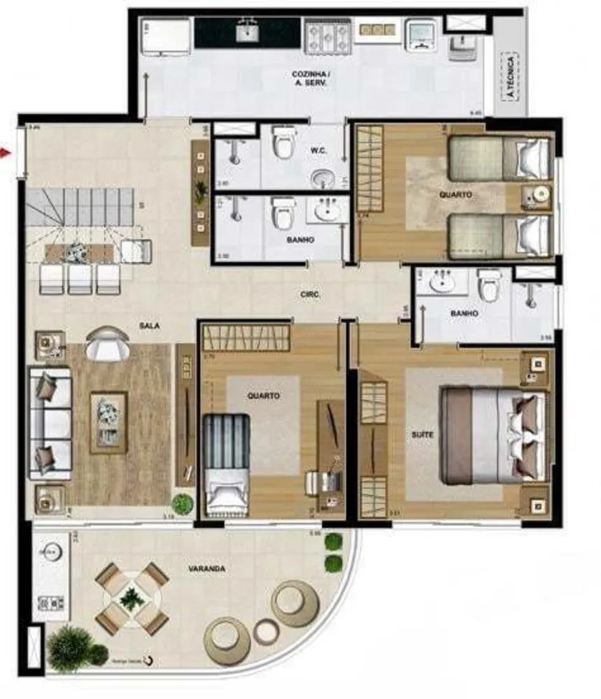 Cobertura, 5 quartos, 265 m² - Foto 35