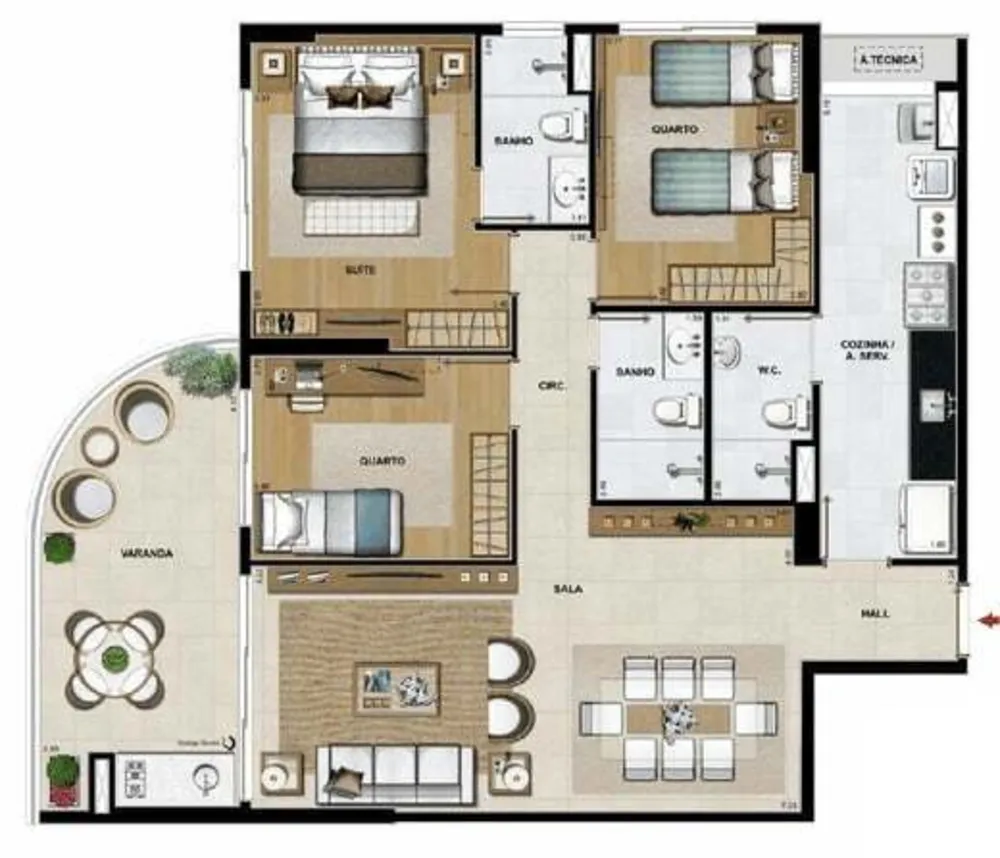 Cobertura, 5 quartos, 265 m² - Foto 26