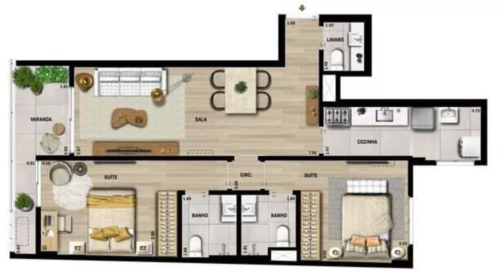Apartamento, 3 quartos, 133 m² - Foto 33