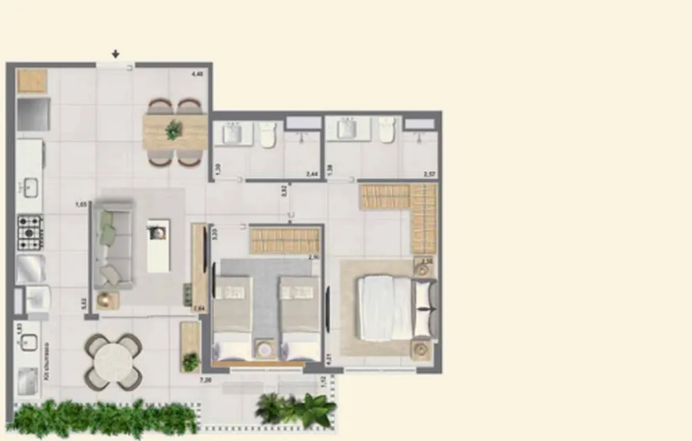 Apartamento, 2 quartos, 81 m² - Foto 67