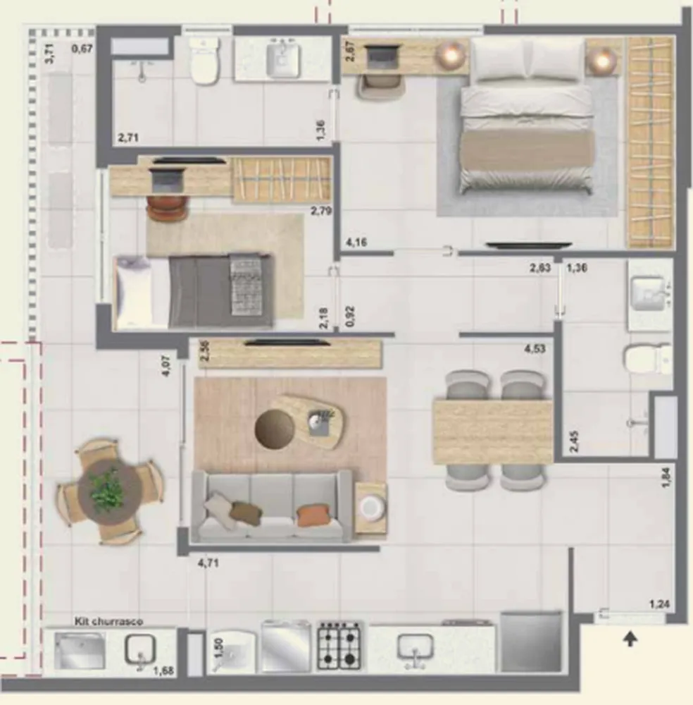 Apartamento, 2 quartos, 81 m² - Foto 66