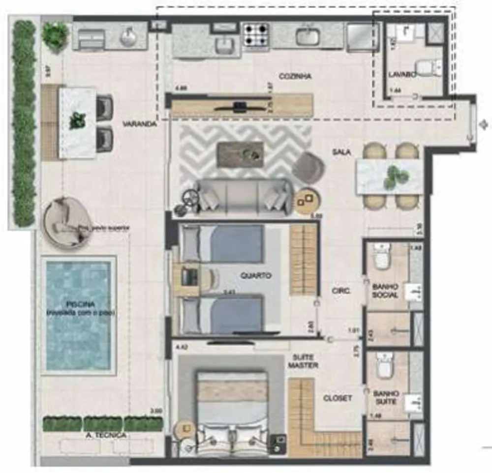 Apartamento, 2 quartos, 133 m² - Foto 31