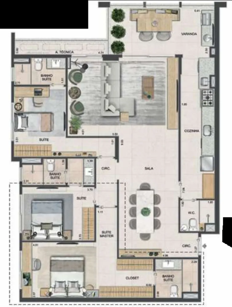 Apartamento, 2 quartos, 133 m² - Foto 25