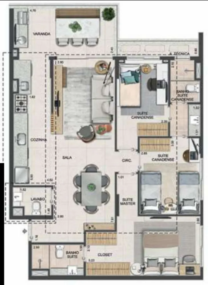 Apartamento, 2 quartos, 133 m² - Foto 40
