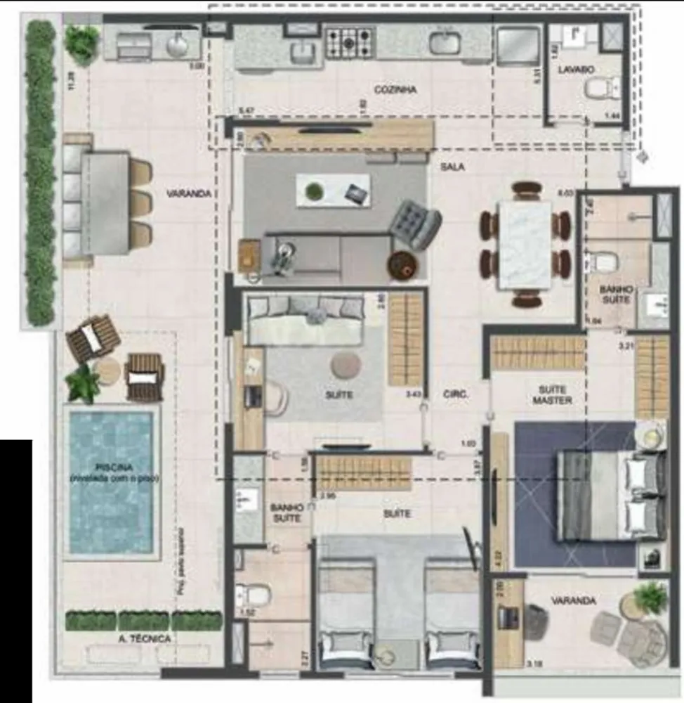 Apartamento, 2 quartos, 133 m² - Foto 33