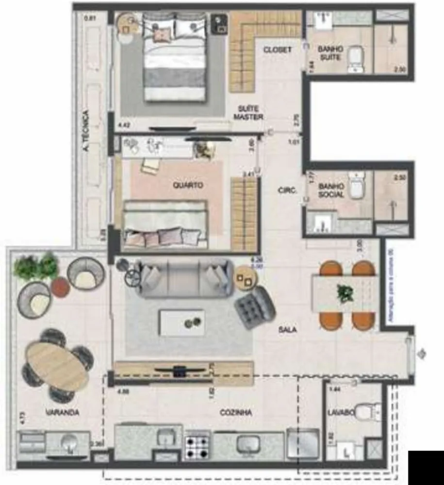 Apartamento, 2 quartos, 133 m² - Foto 37