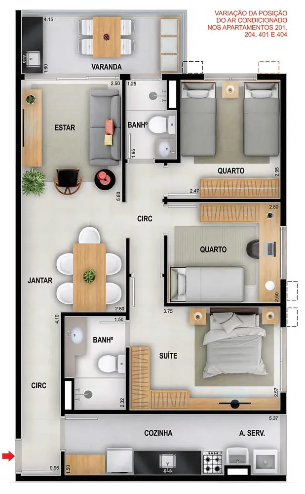 Apartamento, 3 quartos, 77 m² - Foto 35