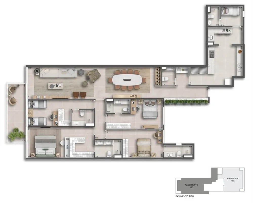Apartamento, 3 quartos, 166 m² - Foto 17