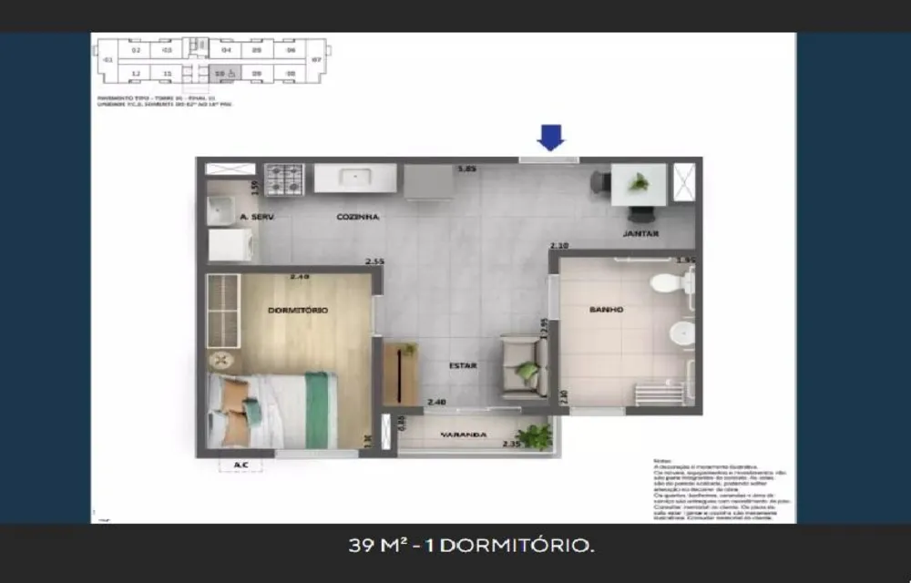 Apartamento, 2 quartos, 55 m² - Foto 21