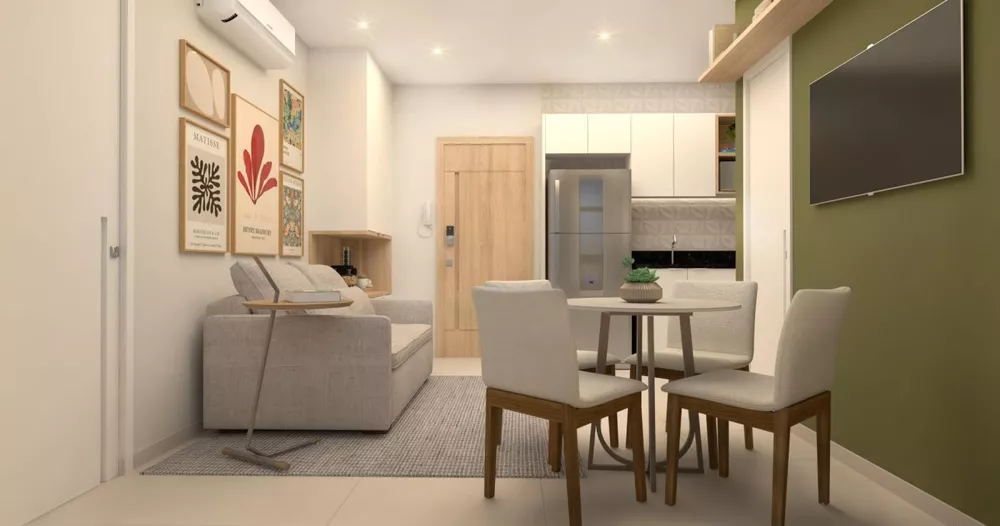 Apartamento à venda com 1 quarto, 35m² - Foto 2