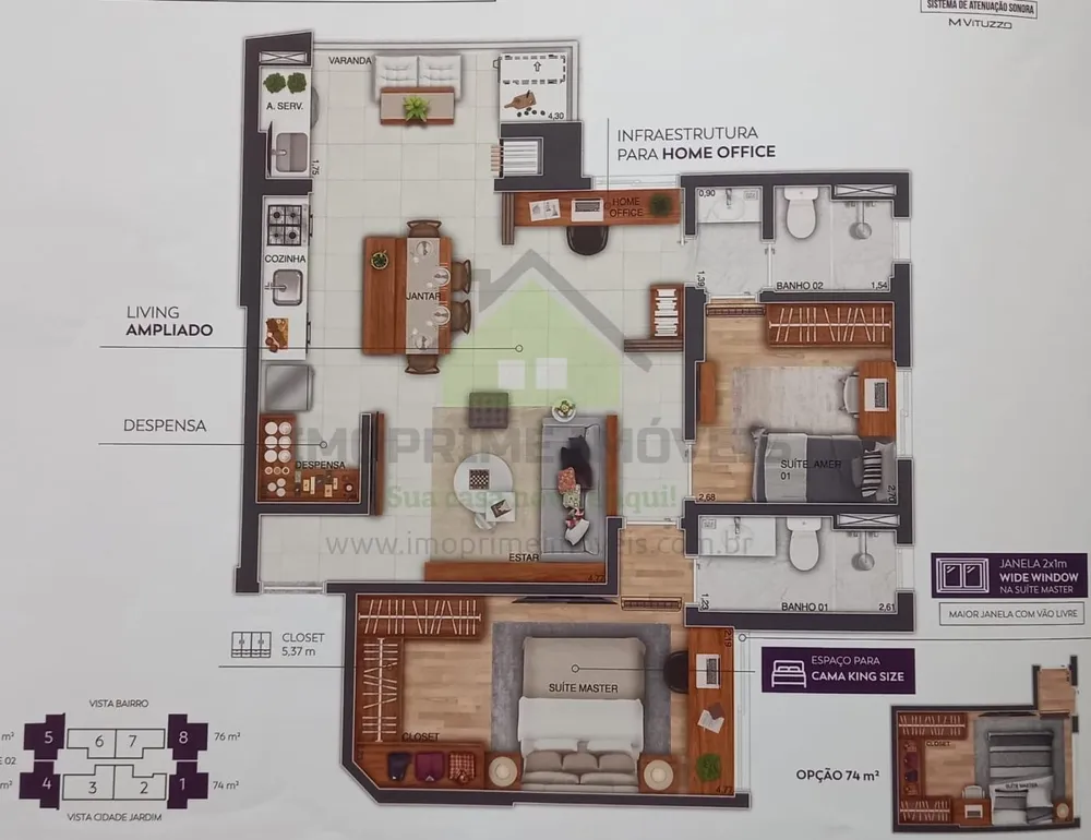 Apartamento, 3 quartos, 144 m² - Foto 2