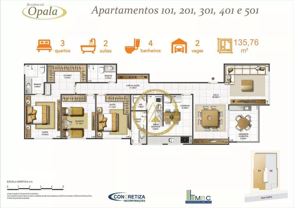 Apartamento, 3 quartos, 135 m² - Foto 7