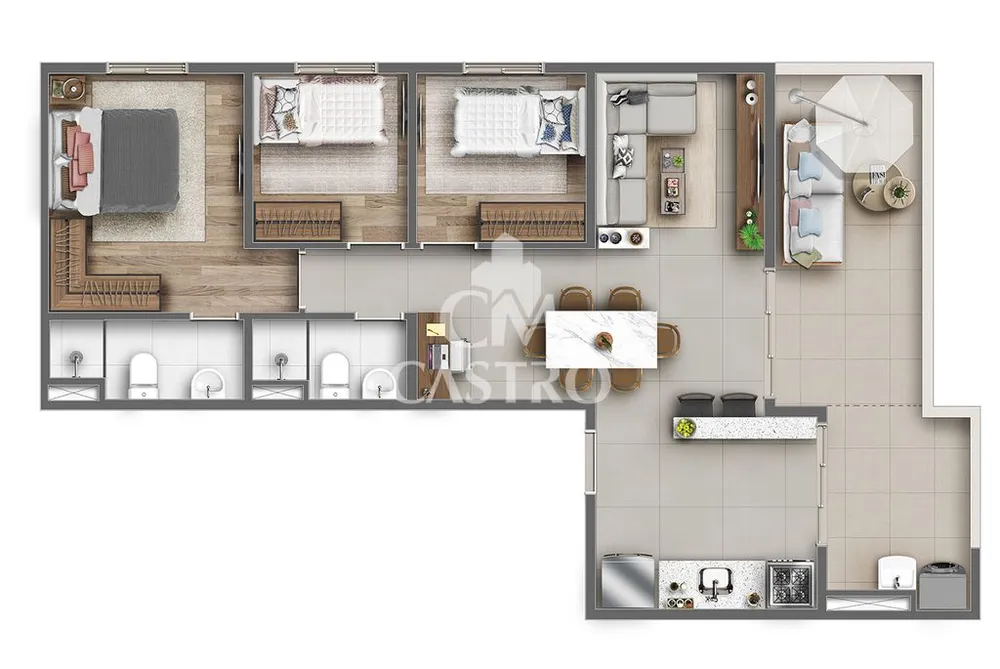 Cobertura, 1 quarto, 38 m² - Foto 12
