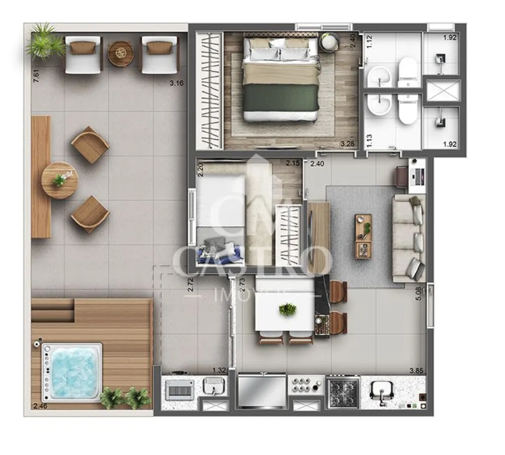 Cobertura, 2 quartos, 40 m² - Foto 7