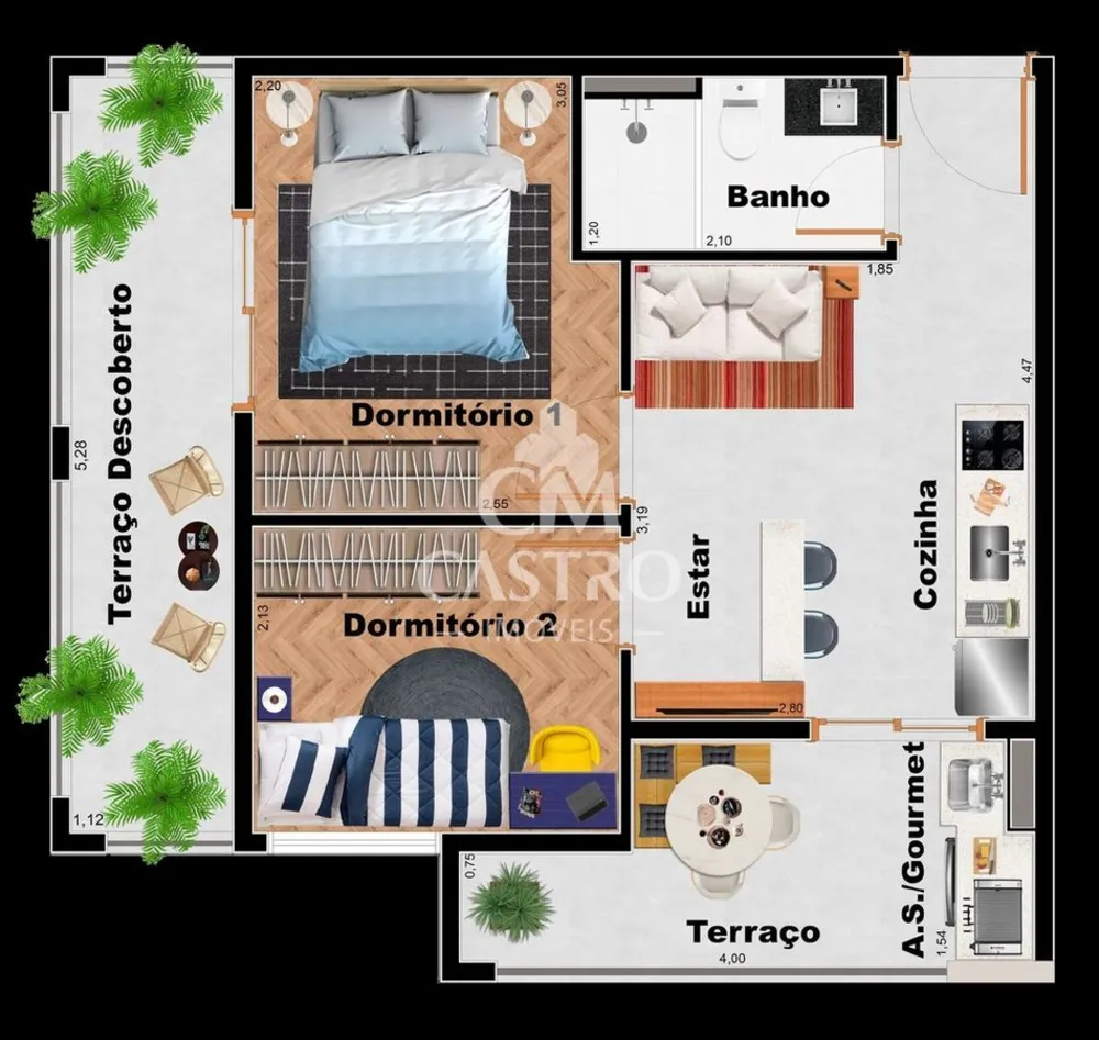 Apartamento, 2 quartos, 42 m² - Foto 5