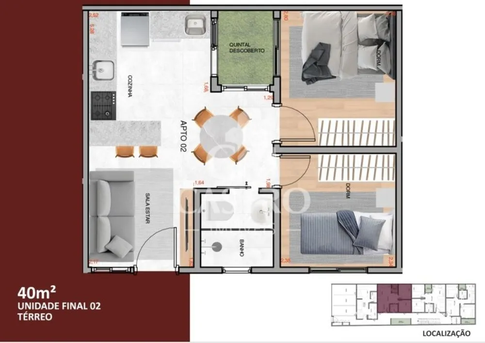 Apartamento, 1 quarto, 30 m² - Foto 1