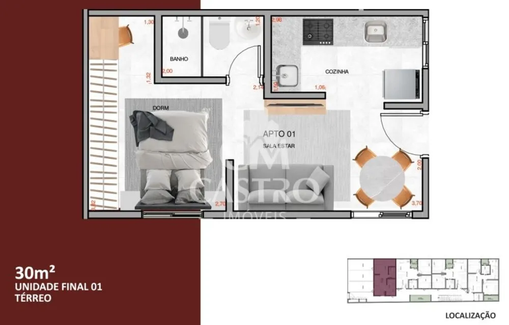 Apartamento, 1 quarto, 30 m² - Foto 7