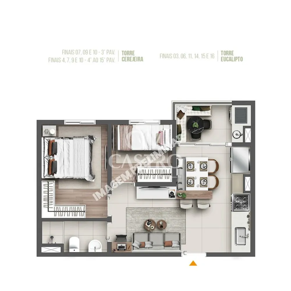 Cobertura, 2 quartos, 38 m² - Foto 11