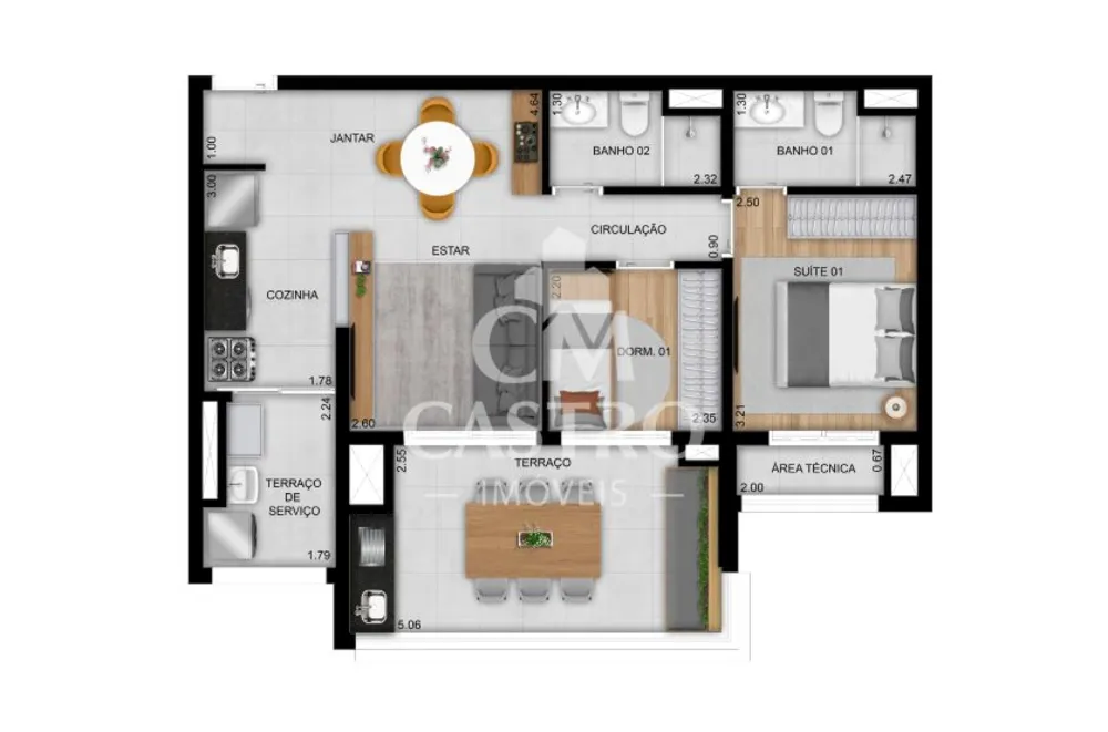 Apartamento, 1 quarto, 25 m² - Foto 7