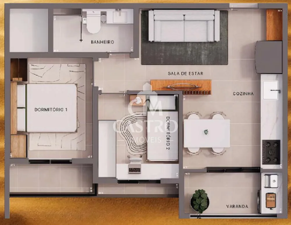 Apartamento, 2 quartos, 43 m² - Foto 12