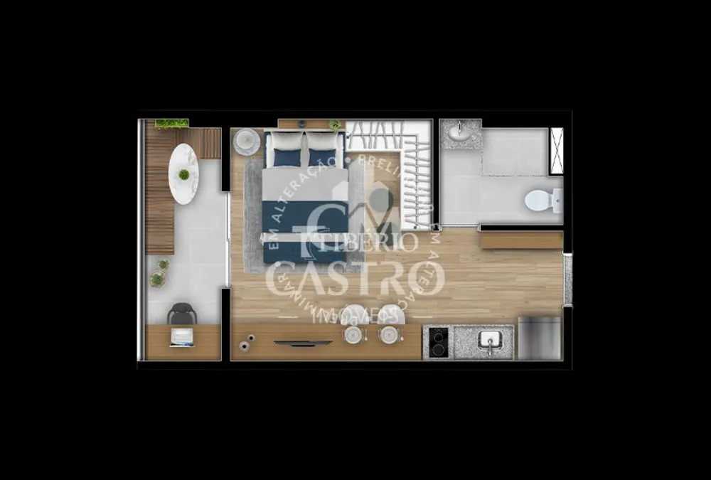 Apartamento, 1 quarto, 25 m² - Foto 6