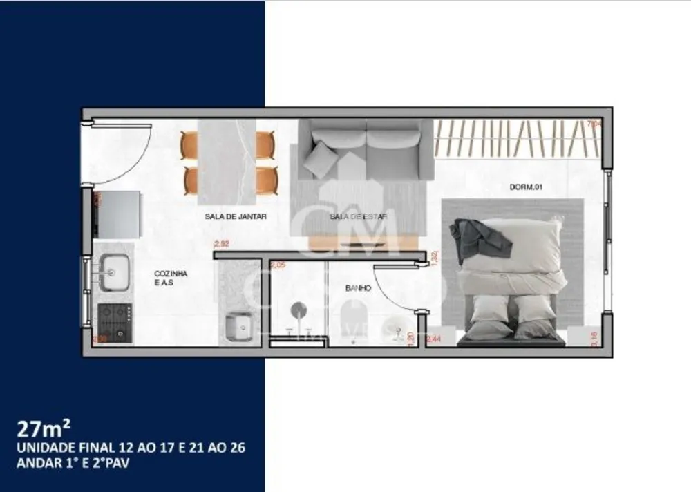 Apartamento, 1 quarto, 27 m² - Foto 5