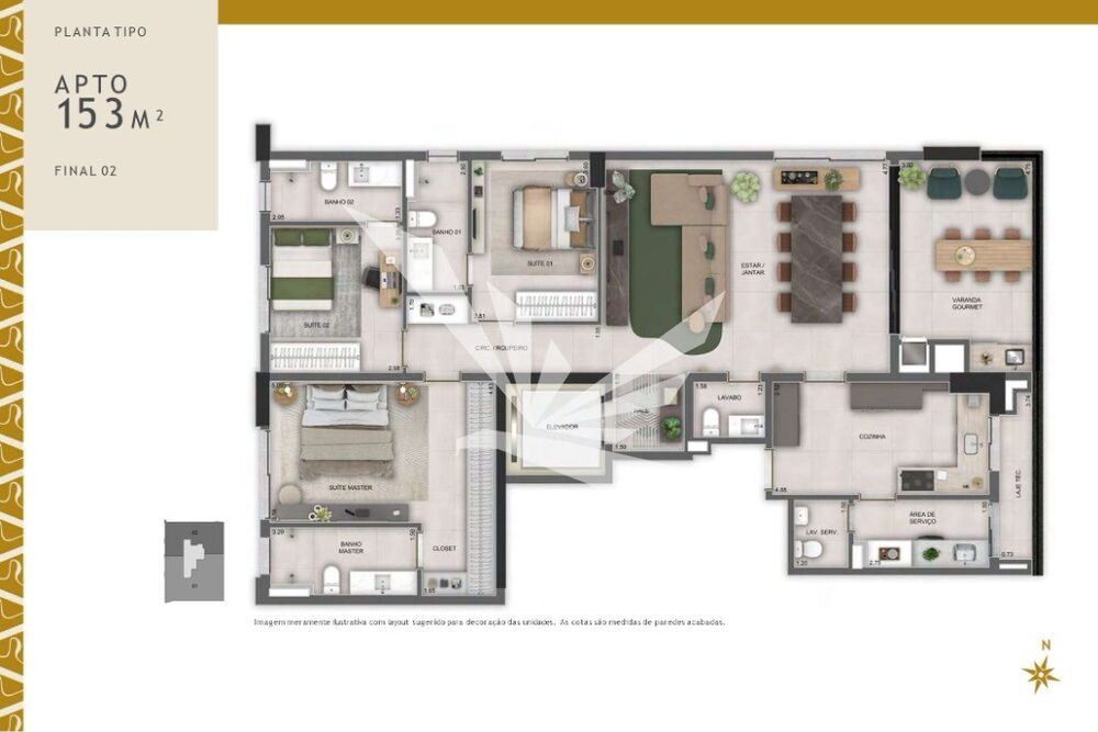 Apartamento, 3 quartos, 152 m² - Foto 18
