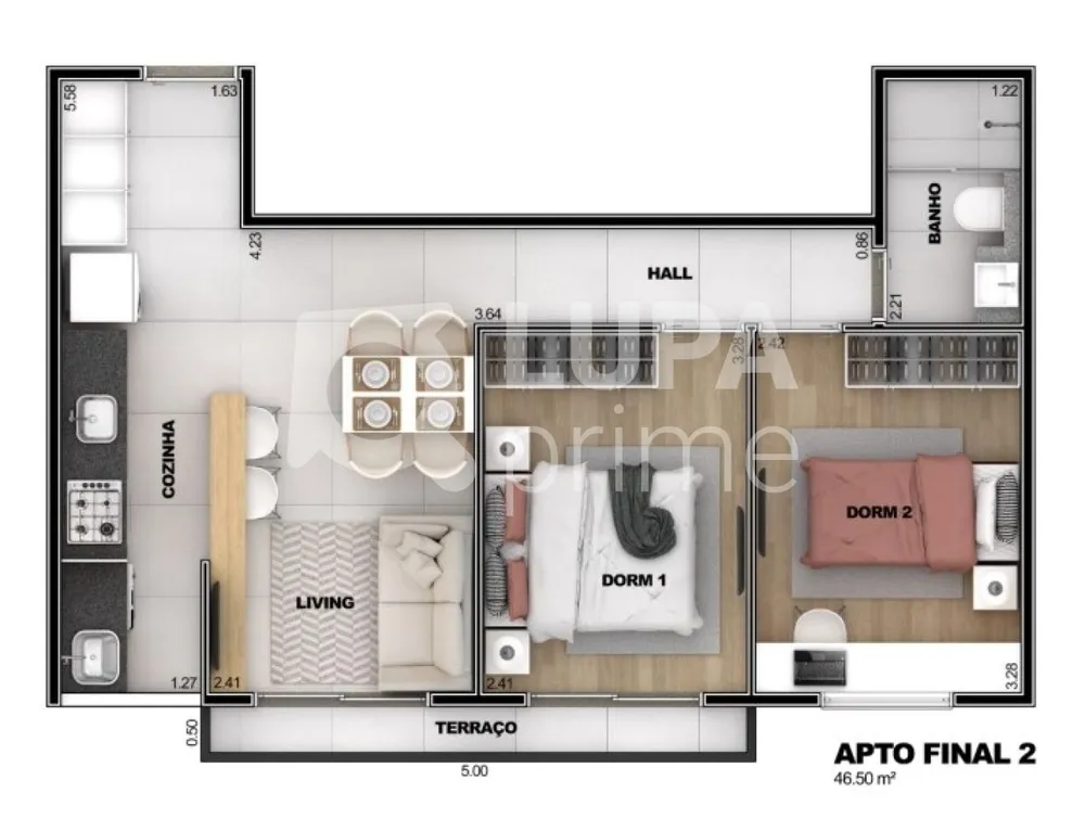 Apartamento, 2 quartos, 43 m² - Foto 11