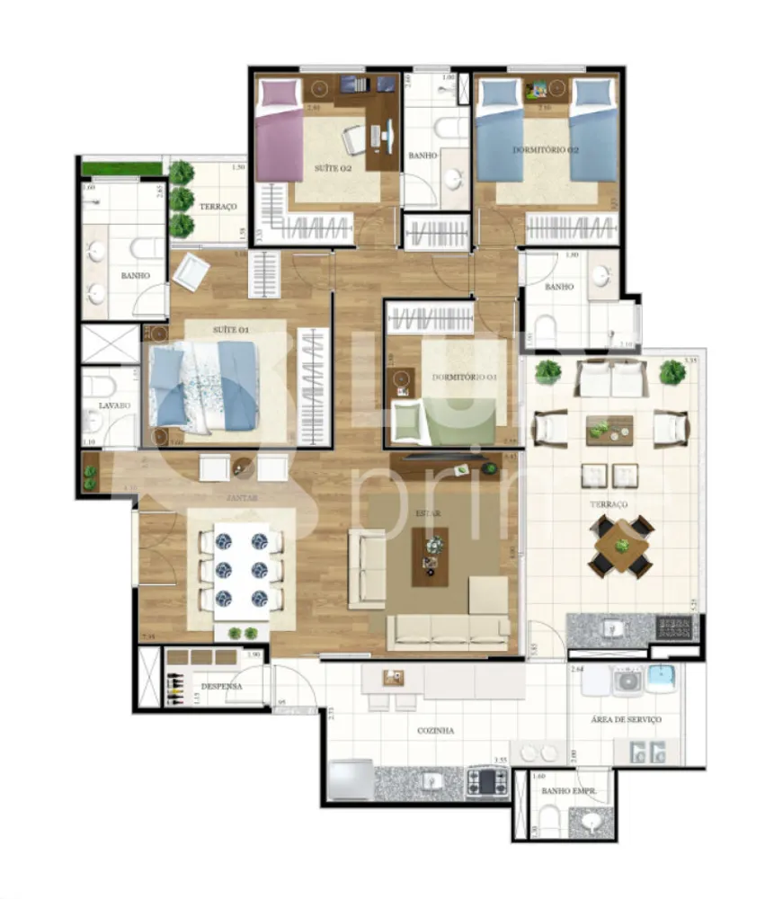 Apartamento, 4 quartos, 147 m² - Foto 8