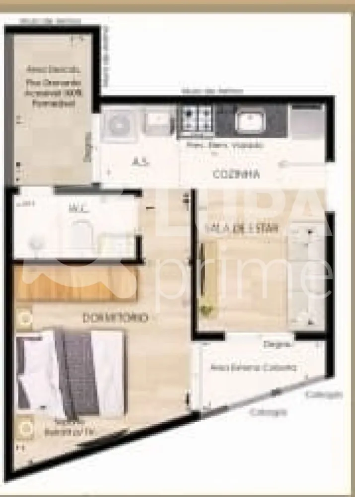 Apartamento, 1 quarto, 26 m² - Foto 11