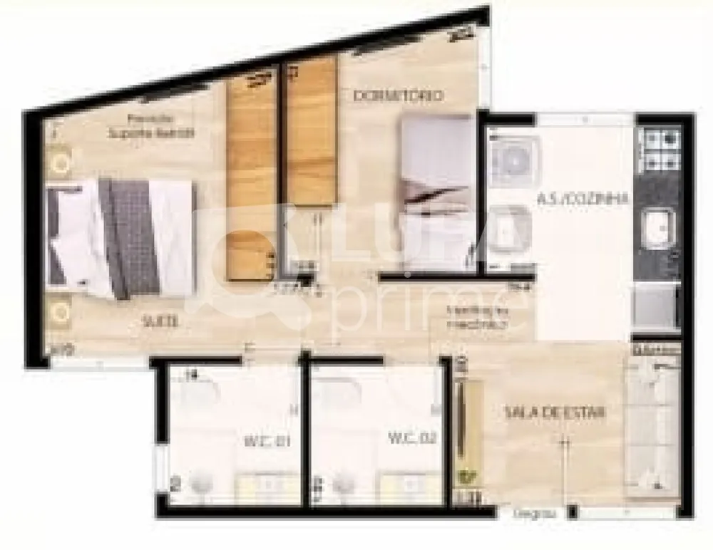 Apartamento, 1 quarto, 26 m² - Foto 8