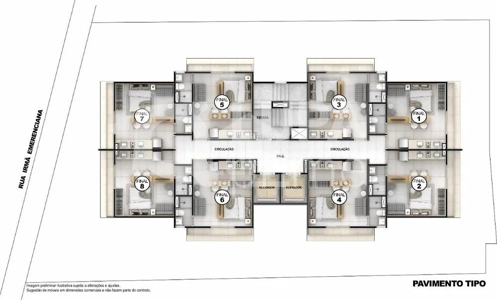 Apartamento, 1 quarto, 27 m² - Foto 1